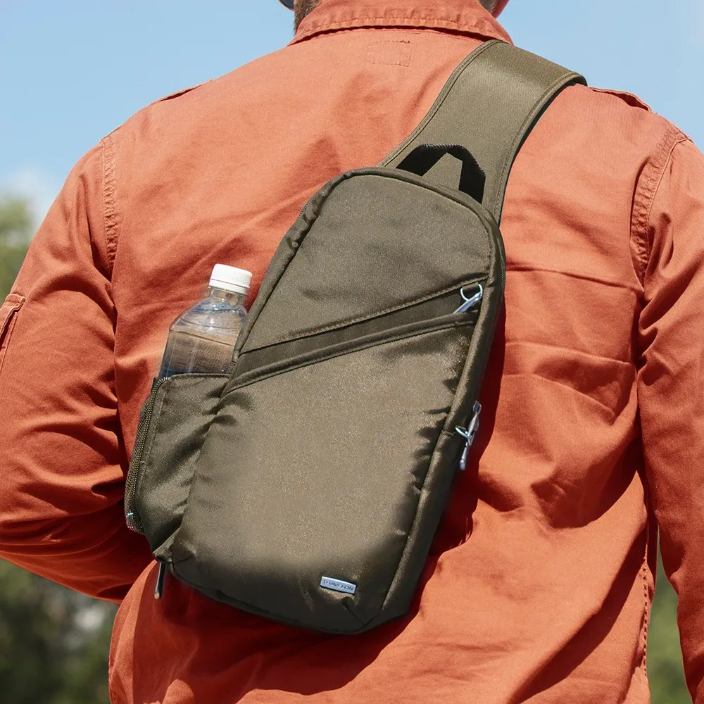 TRAVELON 單肩防盜斜背包(黑) 歷史價格詳細信息