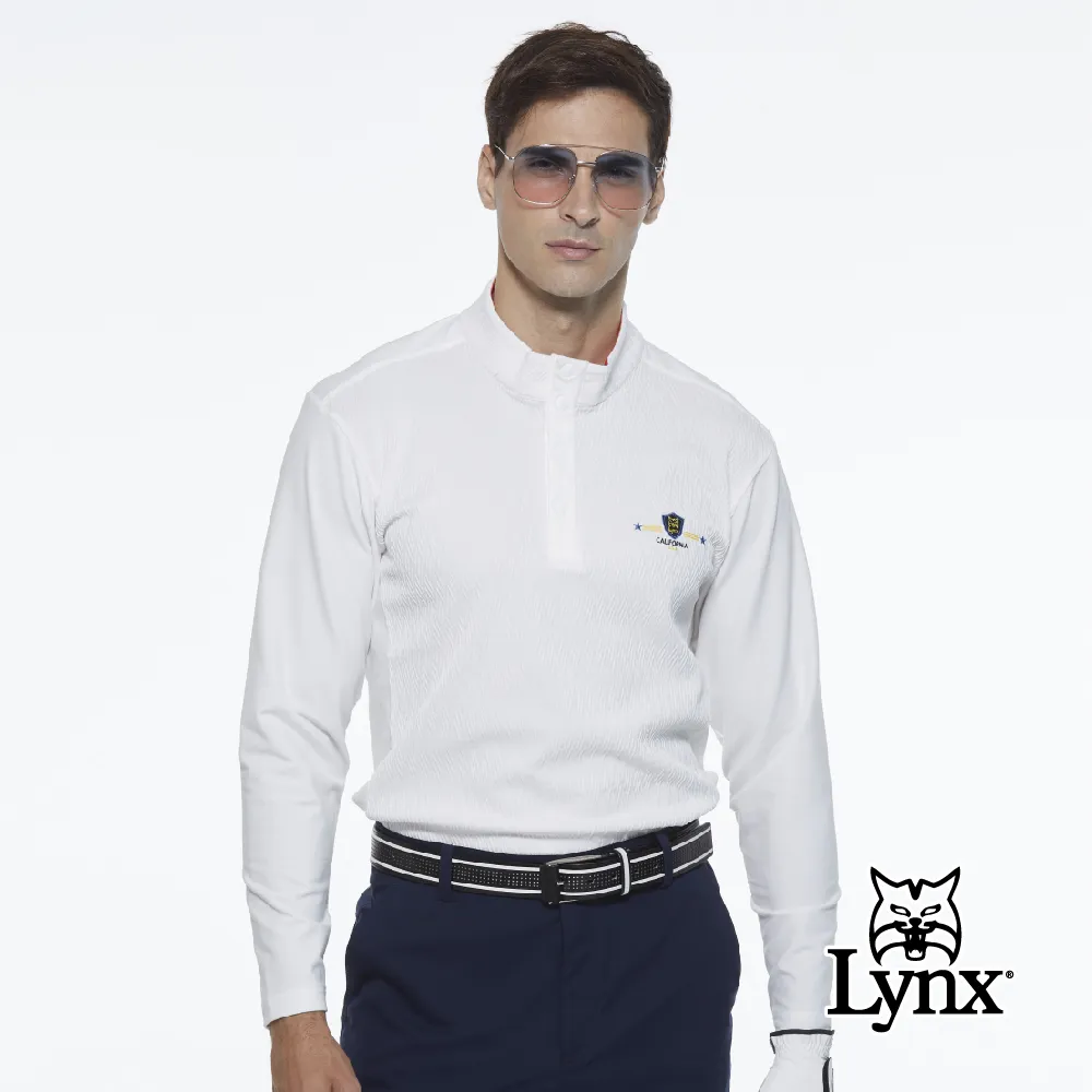 【Lynx Golf】男款吸汗速乾海豚印花胸袋款短袖襯衫(二色) 歷史價格詳細信息