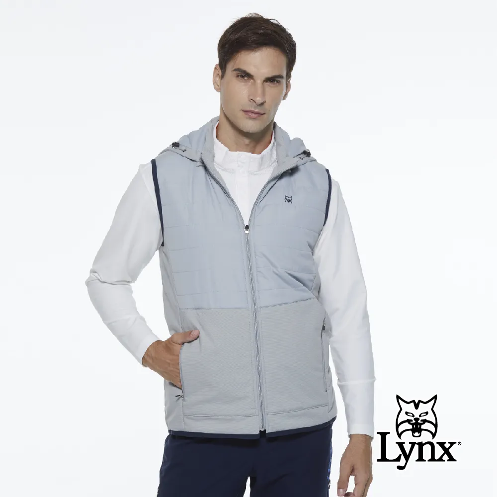 【Lynx Golf】男款防潑水防風保暖科技羽絨Lynx印花連帽可拆式長袖外套(二色) 歷史價格詳細信息