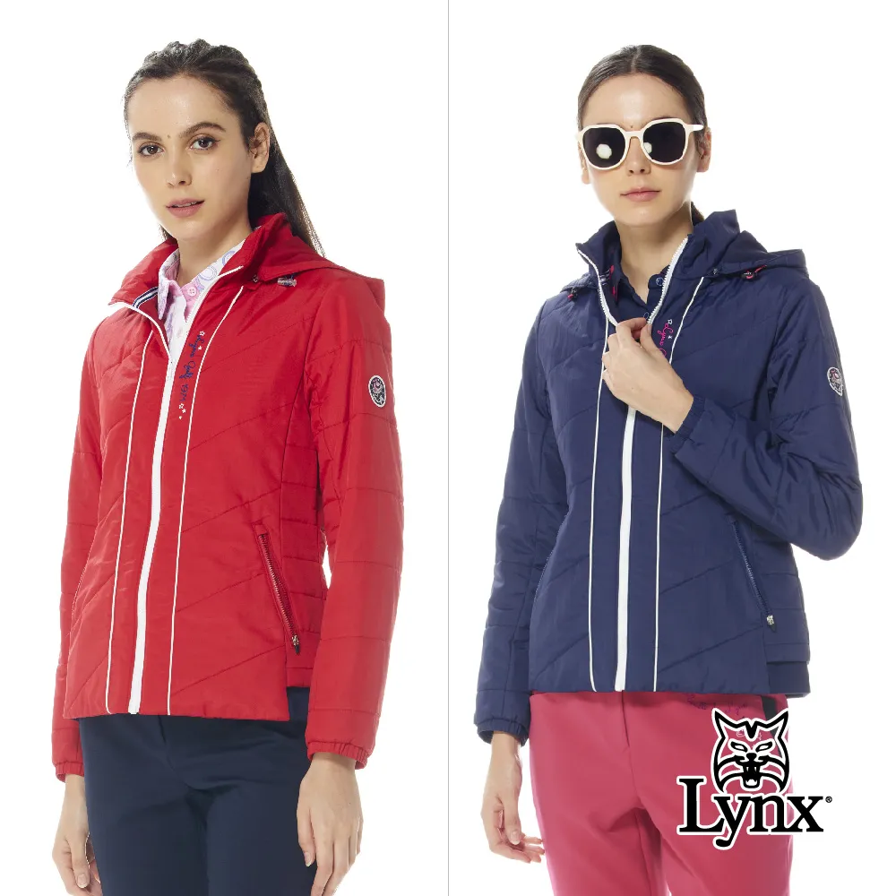 【Lynx Golf】女款保暖舒適TRICOT內刷毛塗鴉風彩色Lynx英文印花長袖可拆式連帽外套(二色) 歷史價格詳細信息