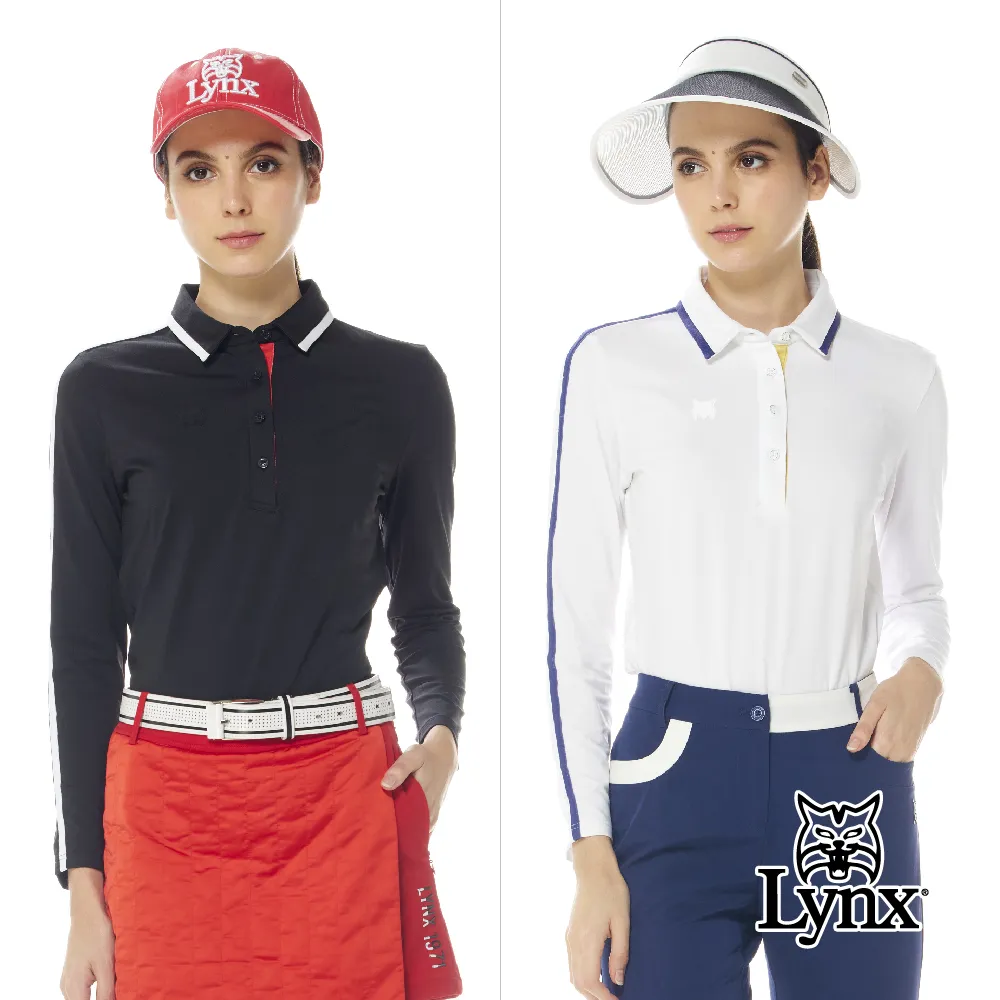 【Lynx Golf】女款保暖抗靜電石墨烯材質袖口印花內搭式長袖POLO衫/高爾夫球衫(二色) 歷史價格詳細信息