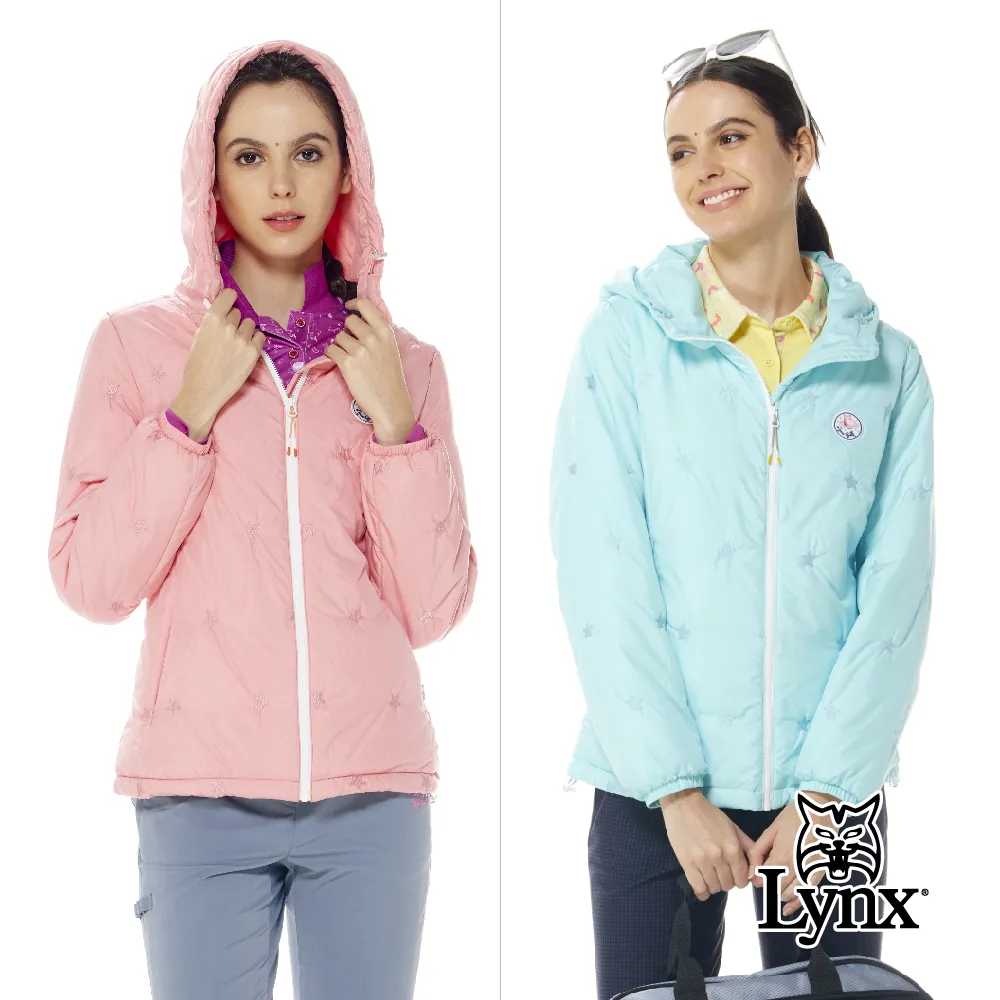 【Lynx Golf】女款保暖舒適TRICOT內刷毛塗鴉風彩色Lynx英文印花長袖可拆式連帽外套(二色) 歷史價格詳細信息