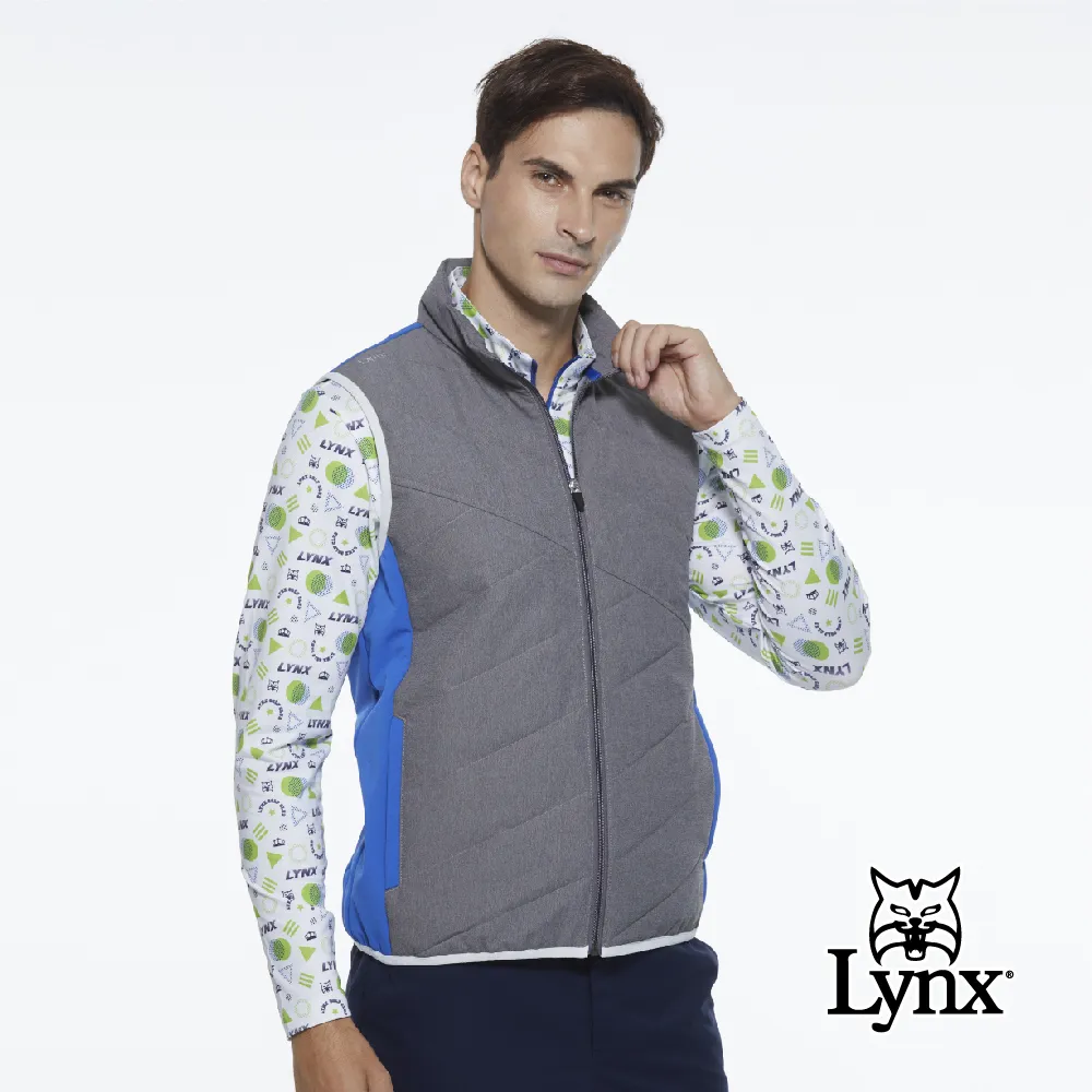 【Lynx Golf】男款防潑水防風保暖科技羽絨Lynx印花連帽可拆式長袖外套(二色) 歷史價格詳細信息