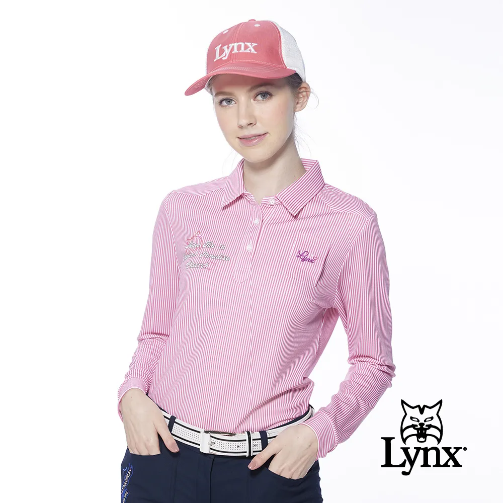 【Lynx Golf】女款經典百搭格紋側邊配布褲耳D型環設計窄管九分褲(二色) 歷史價格詳細信息