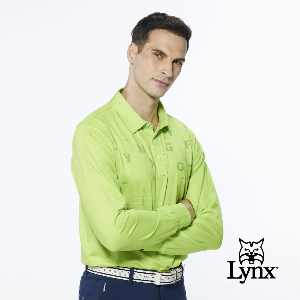 【Lynx Golf】男款吸濕排汗Lynx Golf合身版抗UV網眼布料造型拉片短袖立領POLO衫(二色) 歷史價格詳細信息