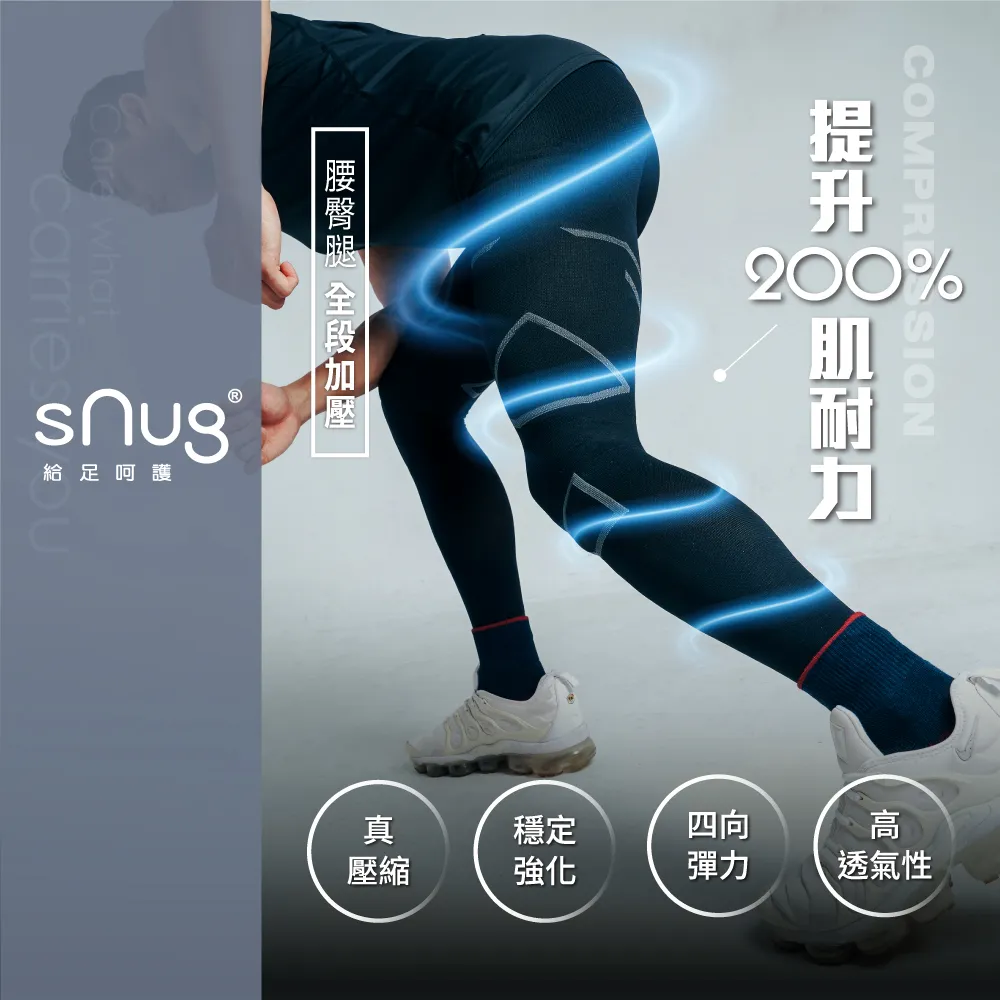 【sNug】強肌力壓縮褲兩段式女版 台灣製 真壓縮 減緩肌肉疲勞 漸進式加壓 束腹提臀 修飾 雕塑 運動 登山 訓練長褲 歷史價格詳細信息
