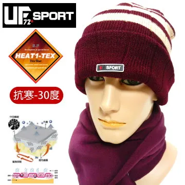 [UF72+]進口HEAT1-TEX發熱調溫內長毛反摺雙層 雪帽 UF7206 藍 滑雪 海釣 野戰 騎車 冬季 戶外 歷史價格詳細信息