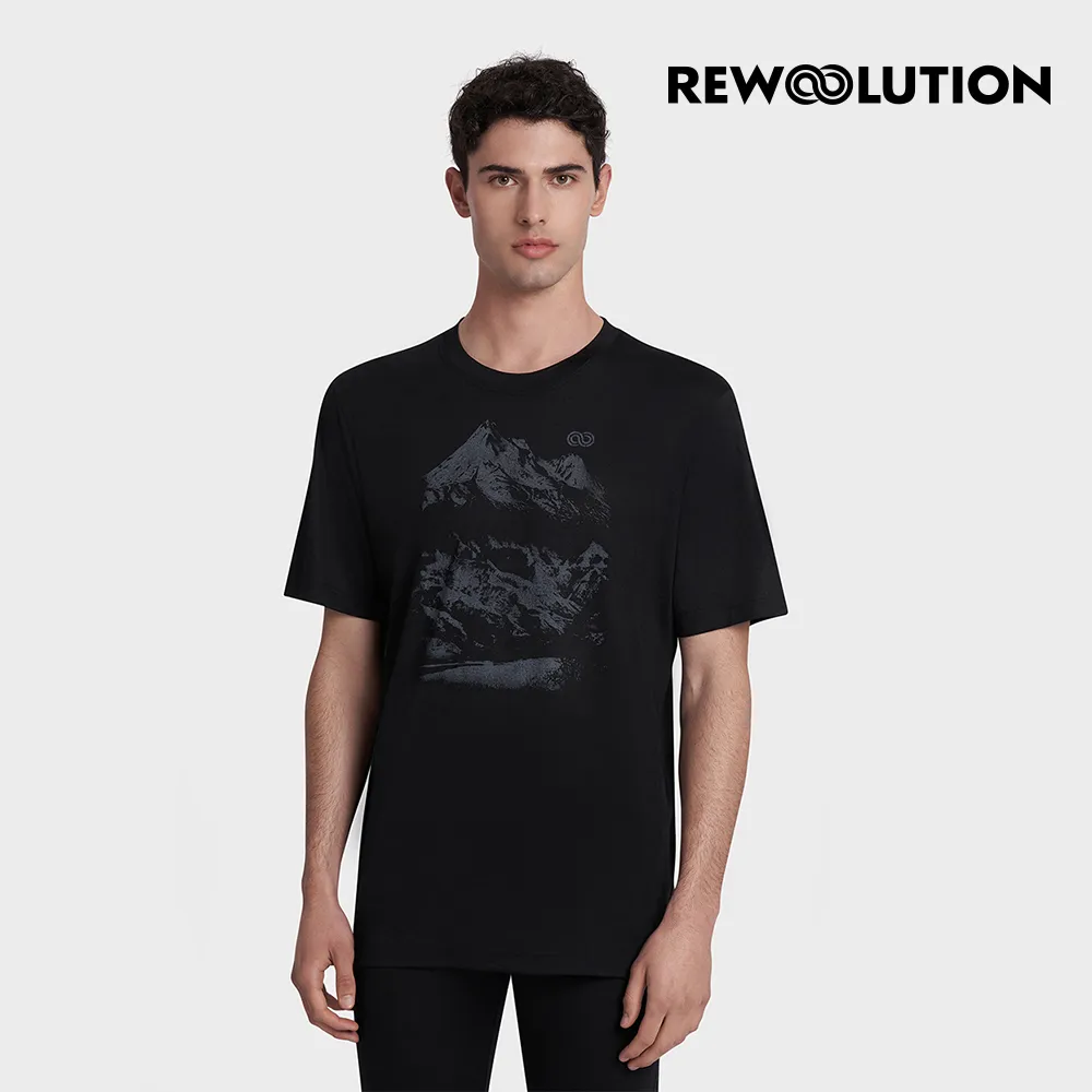 【Rewoolution】男 REFLECTIONS 140g短袖印花T恤(咖哩棕)|CB1MC513 M1M010SJ 歷史價格詳細信息