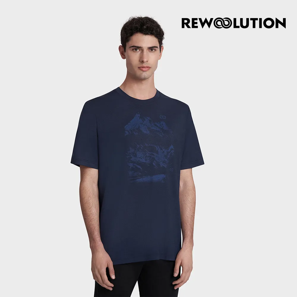 【Rewoolution】男 REFLECTIONS 140g短袖印花T恤(咖哩棕)|CB1MC513 M1M010SJ 歷史價格詳細信息