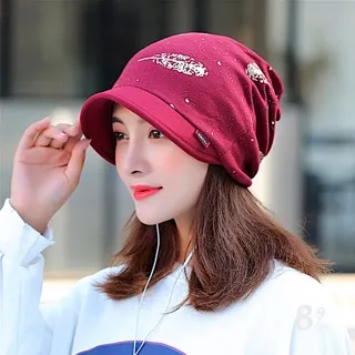 【89 zone】法式優雅透氣棉紗薄款 套頭帽 防風帽 頭巾帽(桔/墨綠/藍) 歷史價格詳細信息