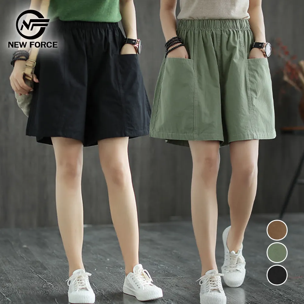 (NEW FORCE) 大碼日常運動休閒束口褲-2色可選 歷史價格詳細信息