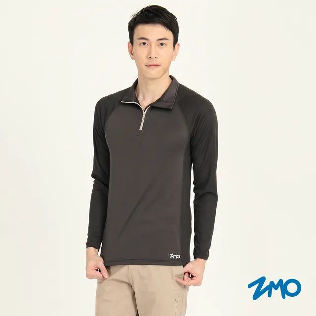 ZMO 男長袖POLO排汗衫_口袋AP649-深鐵灰 歷史價格詳細信息