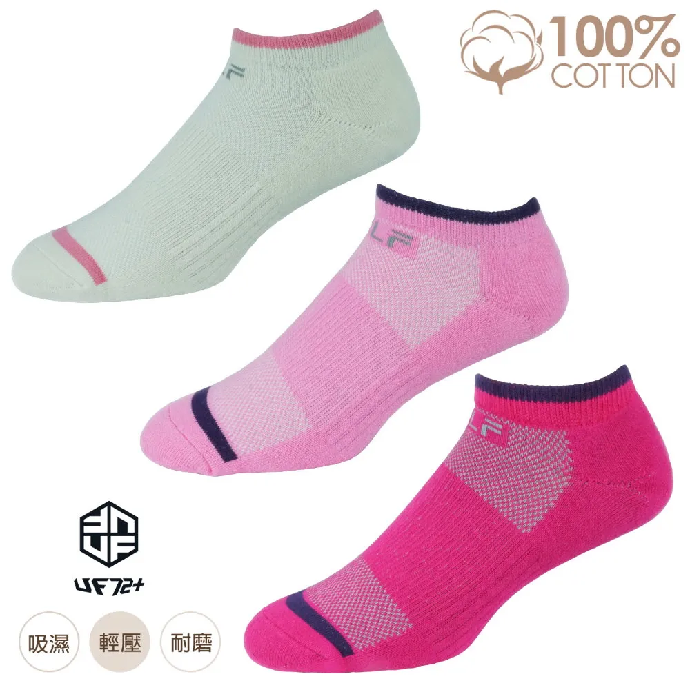[UF72](三入組)elf精梳棉三跟止滑氣墊加厚單車船襪UF5711(24-28) 歷史價格詳細信息