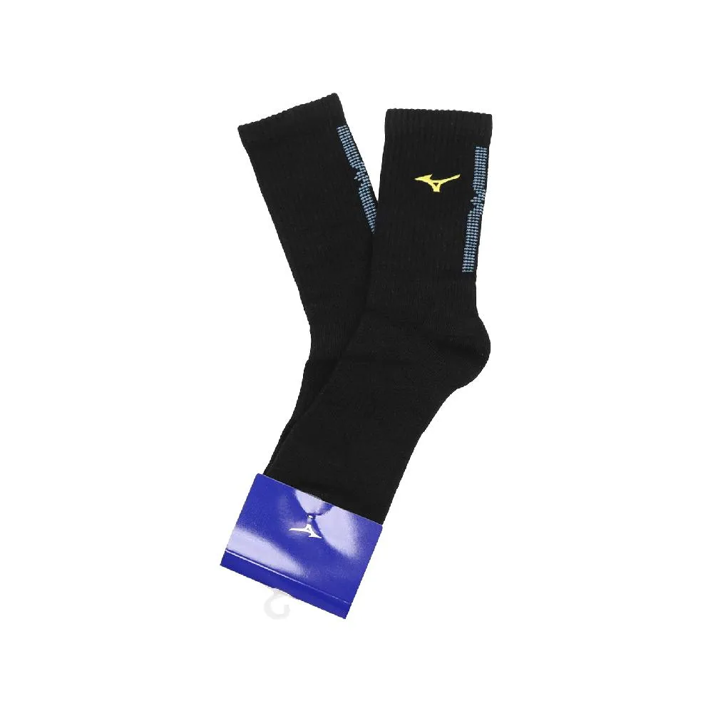 Mizuno 美津濃 襪子 Crew Socks 男款 白 黃 高筒 運動襪 長襪 包覆 單雙入 32TXA608-19 歷史價格詳細信息