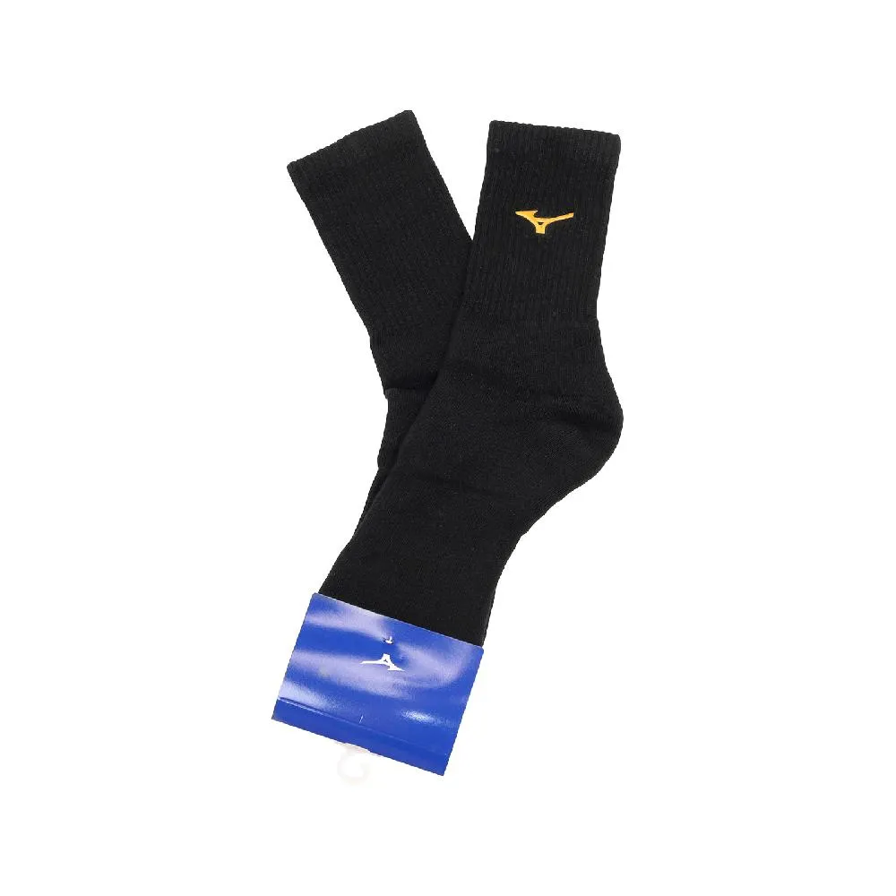 Mizuno 美津濃 襪子 Crew Socks 黑 白 長襪 黑襪 中筒 運動 32TXA607-09 歷史價格詳細信息
