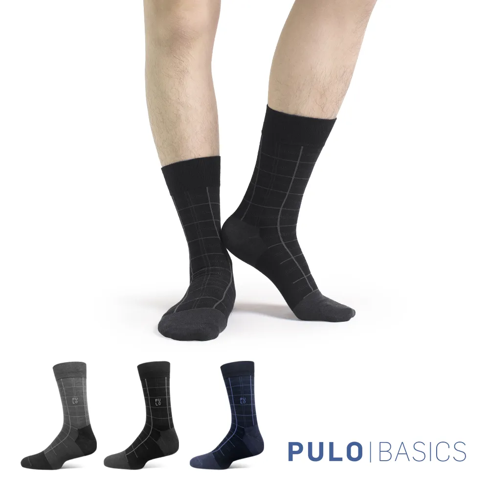 【 PULO 】穿立淨除臭百搭格紋紳士襪 歷史價格詳細信息