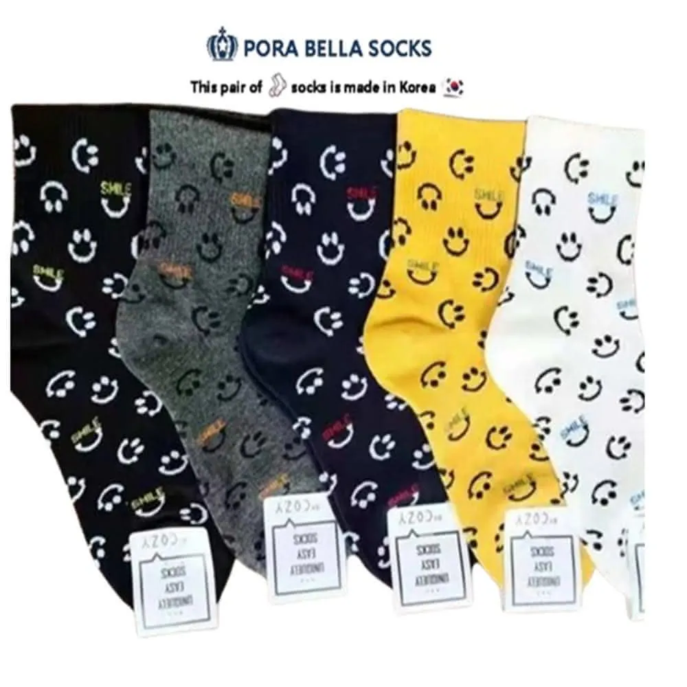 韓國 socks appeal X SML 厭世小怪物點點中桶襪 (酒紅) 歷史價格詳細信息