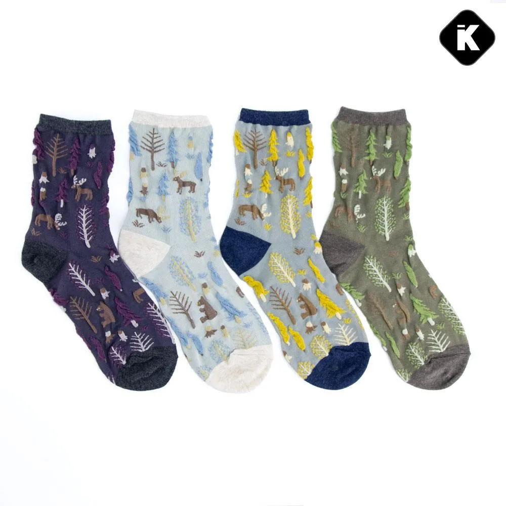 韓國襪子 立體動物中筒襪 10入組(顏色隨機) 歷史價格詳細信息