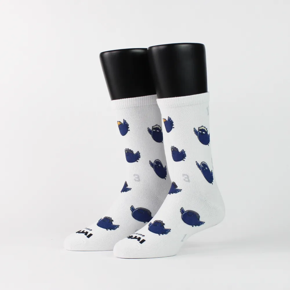 【FOOTER】排球少年!!滿版印花高筒襪(HF08-白) 歷史價格詳細信息