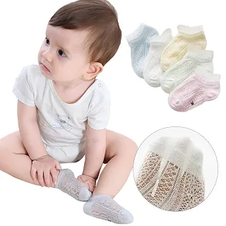 5雙入-童襪 春夏薄款棉質透氣寶寶襪 韓版花邊蝴蝶結公主女童襪-雪倫小舖 歷史價格詳細信息