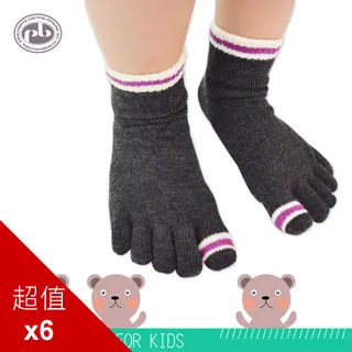 PEILOU 貝柔舒服棉五趾襪(6入)_條紋短襪 歷史價格詳細信息