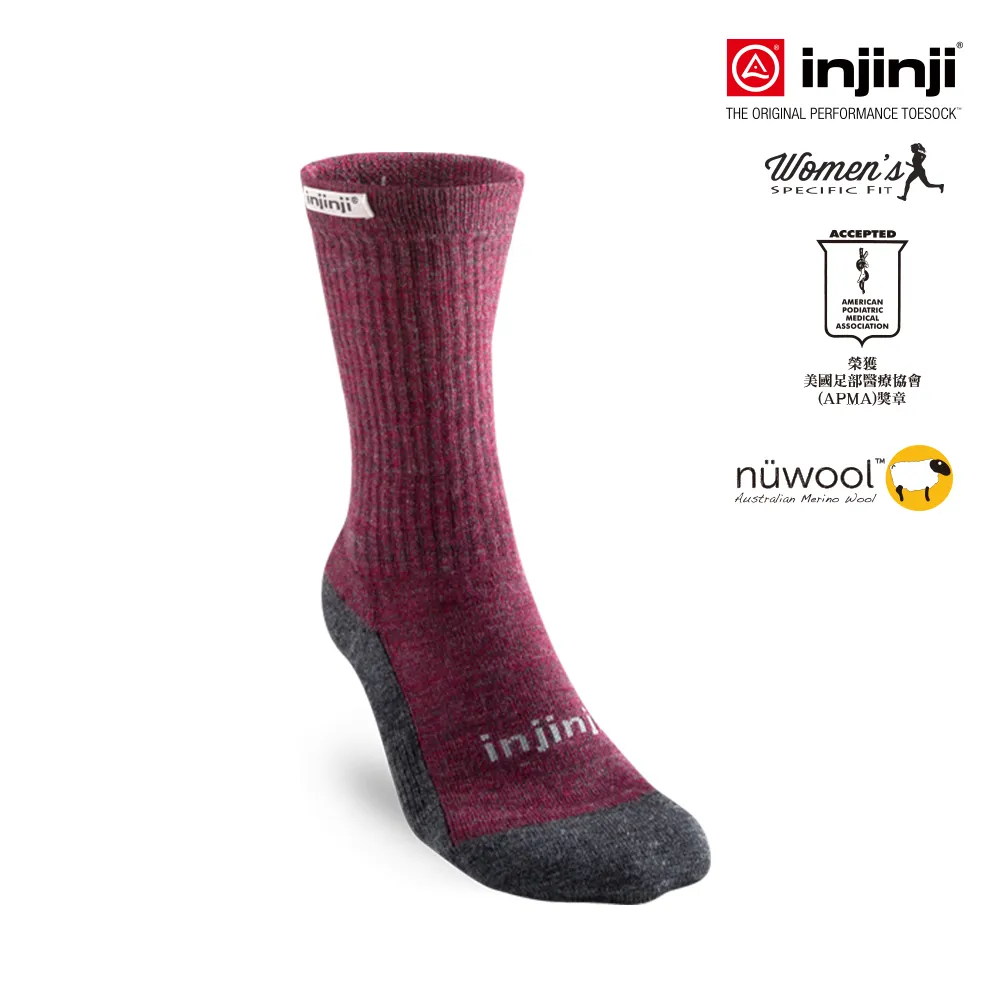 【injinji】HIKER 女 羊毛中筒健行襪-外襪 (棗紅) - WAA63 |中筒襪 羊毛襪 健行外襪 歷史價格詳細信息