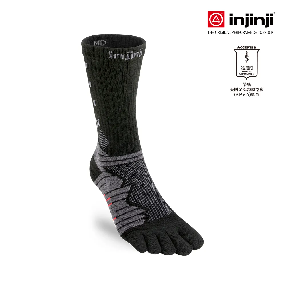 【injinji】Ultra Run終極系列五趾中筒襪(蘚苔綠)-NAA6733|避震緩衝 推薦路跑用 慢跑 馬拉松襪 歷史價格詳細信息