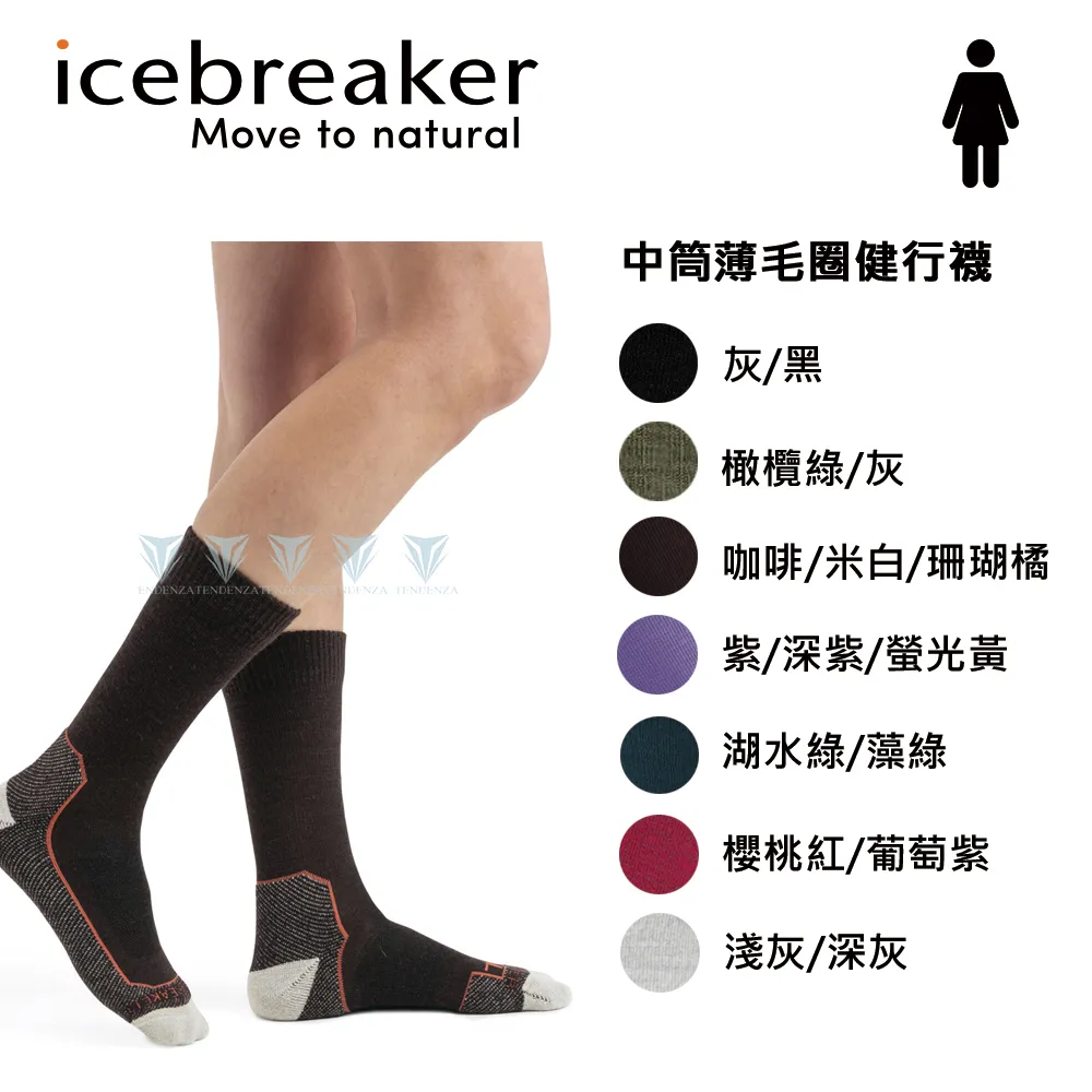 icebreaker IB105097 女 中筒中毛圈健行襪 歷史價格詳細信息