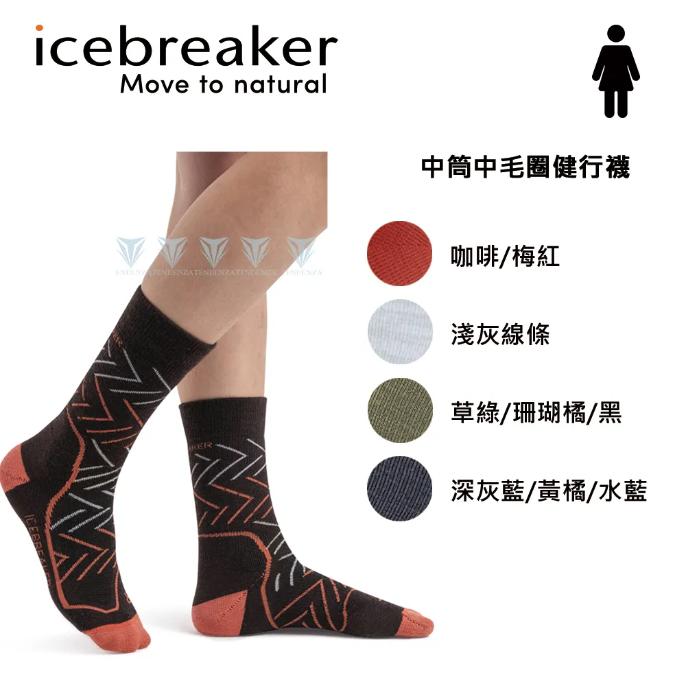 icebreaker IB104437 女 中筒中毛圈健行襪 歷史價格詳細信息