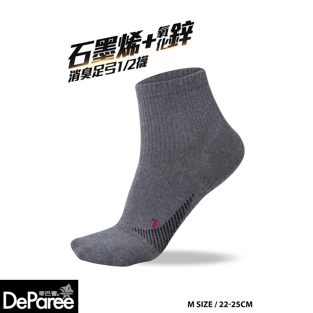 【蒂巴蕾】石墨烯+鋅消臭1/2襪6雙組-氧化鋅船型襪8雙組(運動襪/足弓支撐/除臭襪/男襪/女襪/透氣) 歷史價格詳細信息
