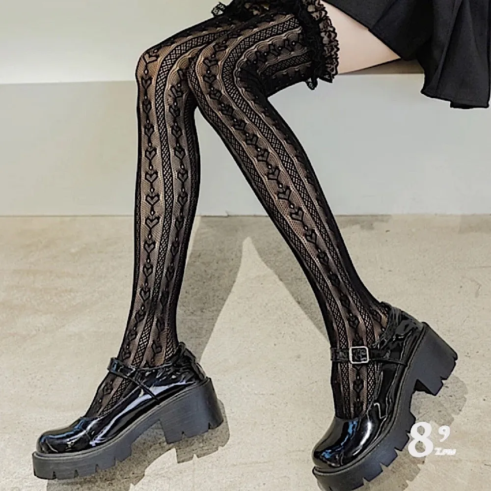 高筒花邊絲襪_U0091_紫  成人 情趣  台灣現貨 歷史價格詳細信息