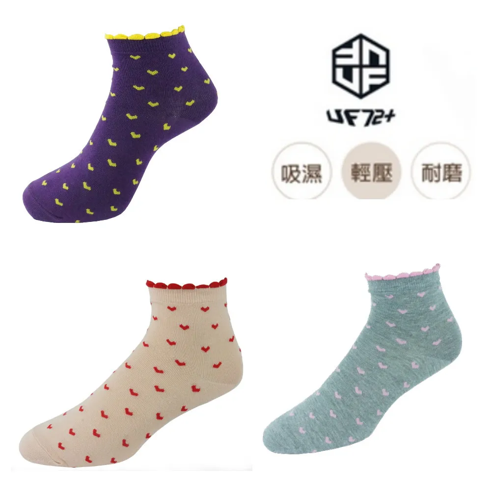 [UF72](三入組)elf日風精舒棉絲柔雪花船型女襪UF6014(20-24) 歷史價格詳細信息