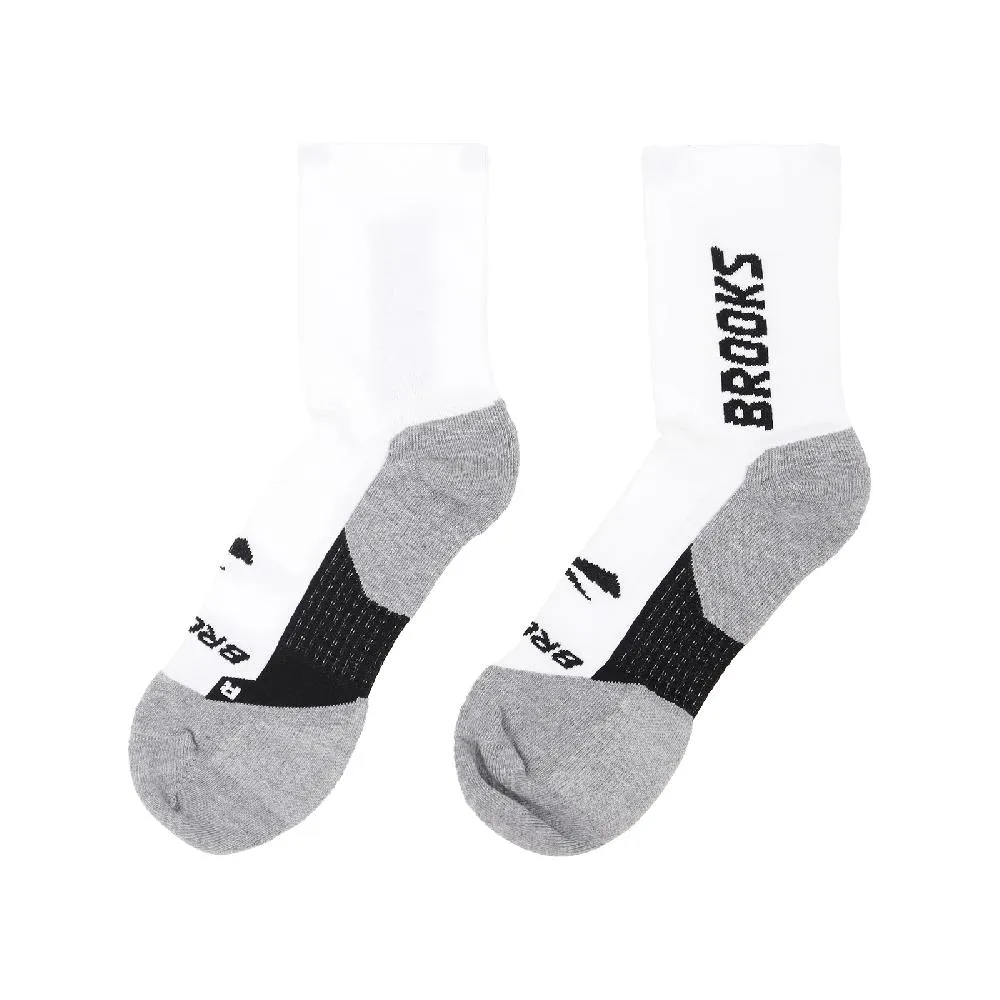 【BROOKS】運動襪 Ghost Crew Socks 白 黑 緩衝 支撐 短襪 襪子(280495161) 歷史價格詳細信息