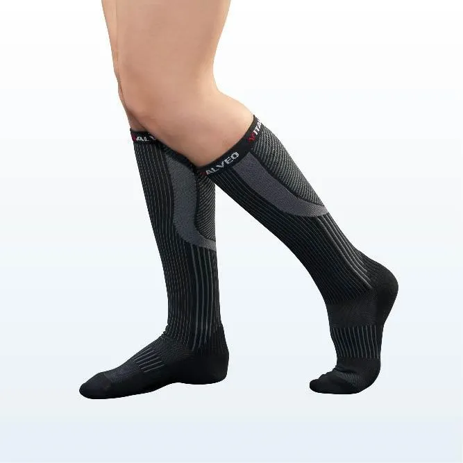 【Vital Salveo 紗比優】運動機能鍺壓縮小腿套(黑色)(一雙入)(運動保健腿套-台灣製造) 歷史價格詳細信息