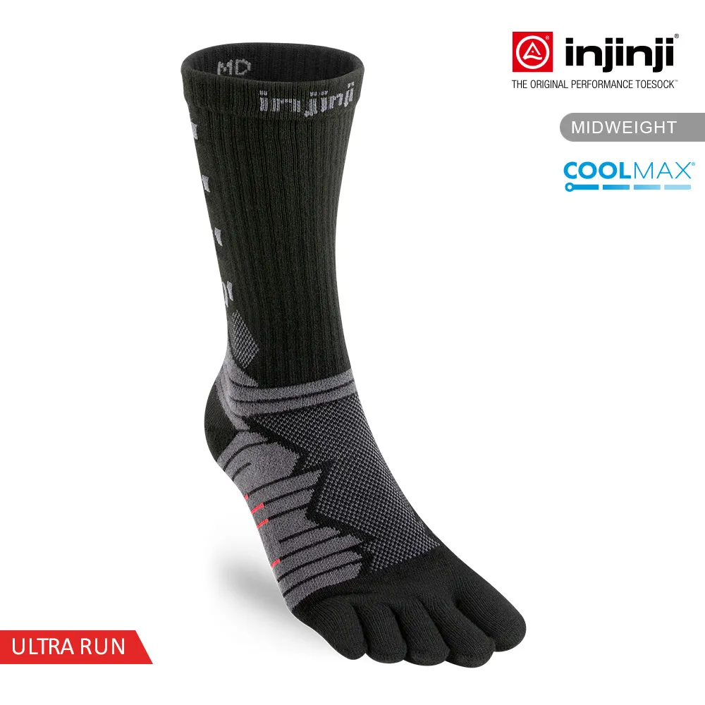 【injinji】Ultra Run終極系列五趾中筒襪(蘚苔綠)-NAA6733|避震緩衝 推薦路跑用 慢跑 馬拉松襪 歷史價格詳細信息