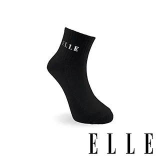 ELLE 1﹧2少女條紋休閒短襪6入組(黑) 歷史價格詳細信息
