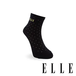 ELLE 1﹧2少女條紋休閒短襪6入組(黑) 歷史價格詳細信息