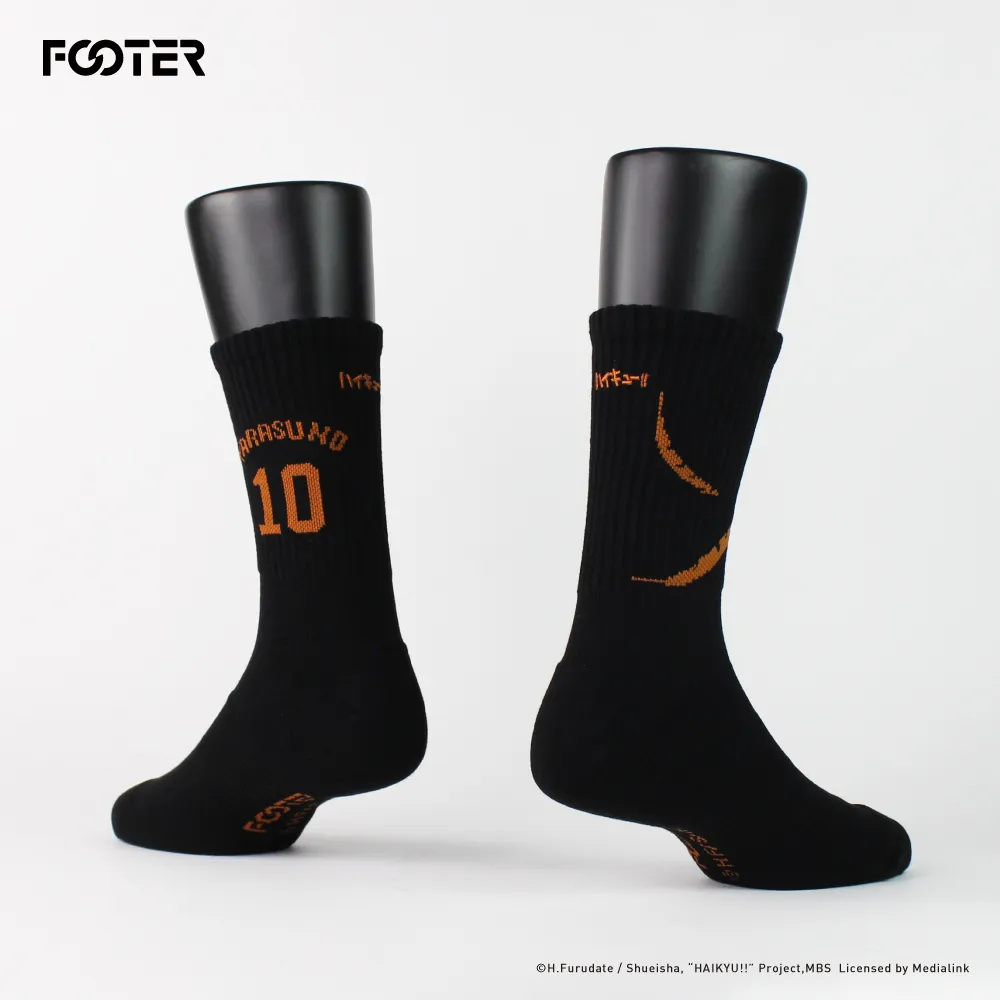 【FOOTER】排球少年!!飛吧標語高筒襪(HF03-黑) 歷史價格詳細信息