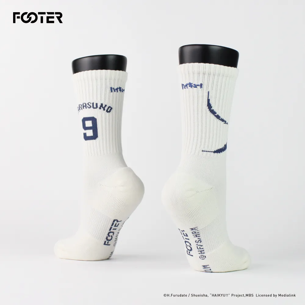 【FOOTER】排球少年!!飛吧標語高筒襪(HF03-黑) 歷史價格詳細信息
