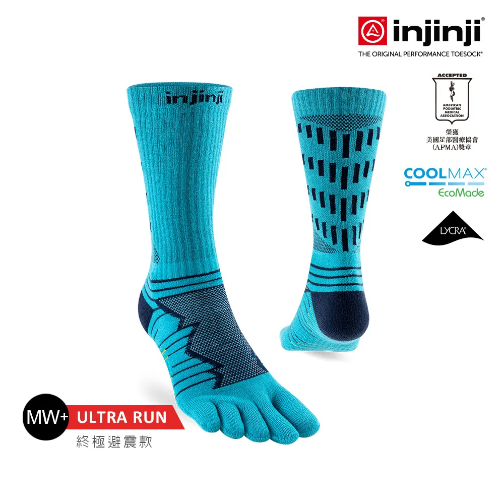 【injinji】Ultra Run終極系列五趾中筒襪(蘚苔綠)-NAA6733|避震緩衝 推薦路跑用 慢跑 馬拉松襪 歷史價格詳細信息