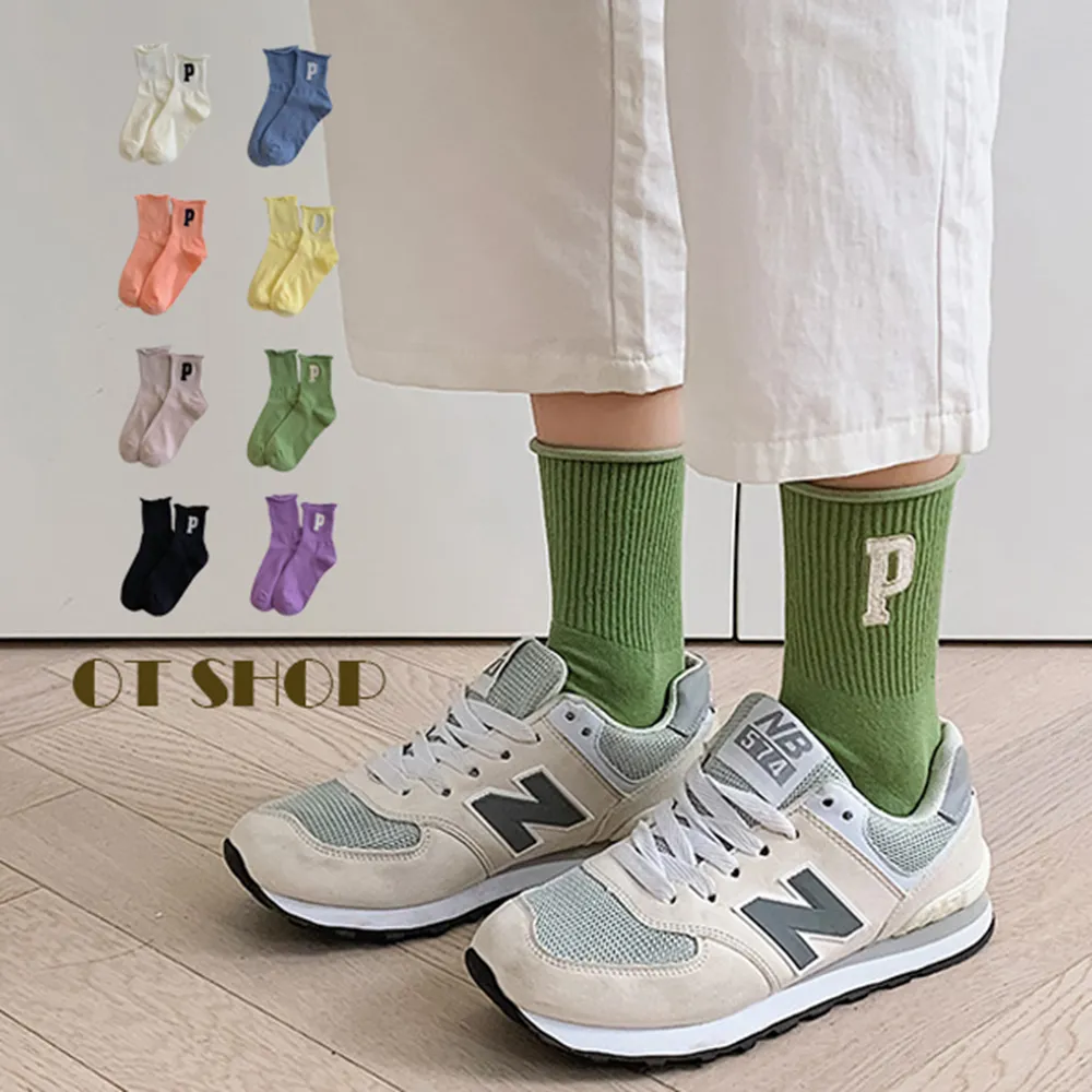 女款棉質撞色中筒襪 M1146 歷史價格詳細信息