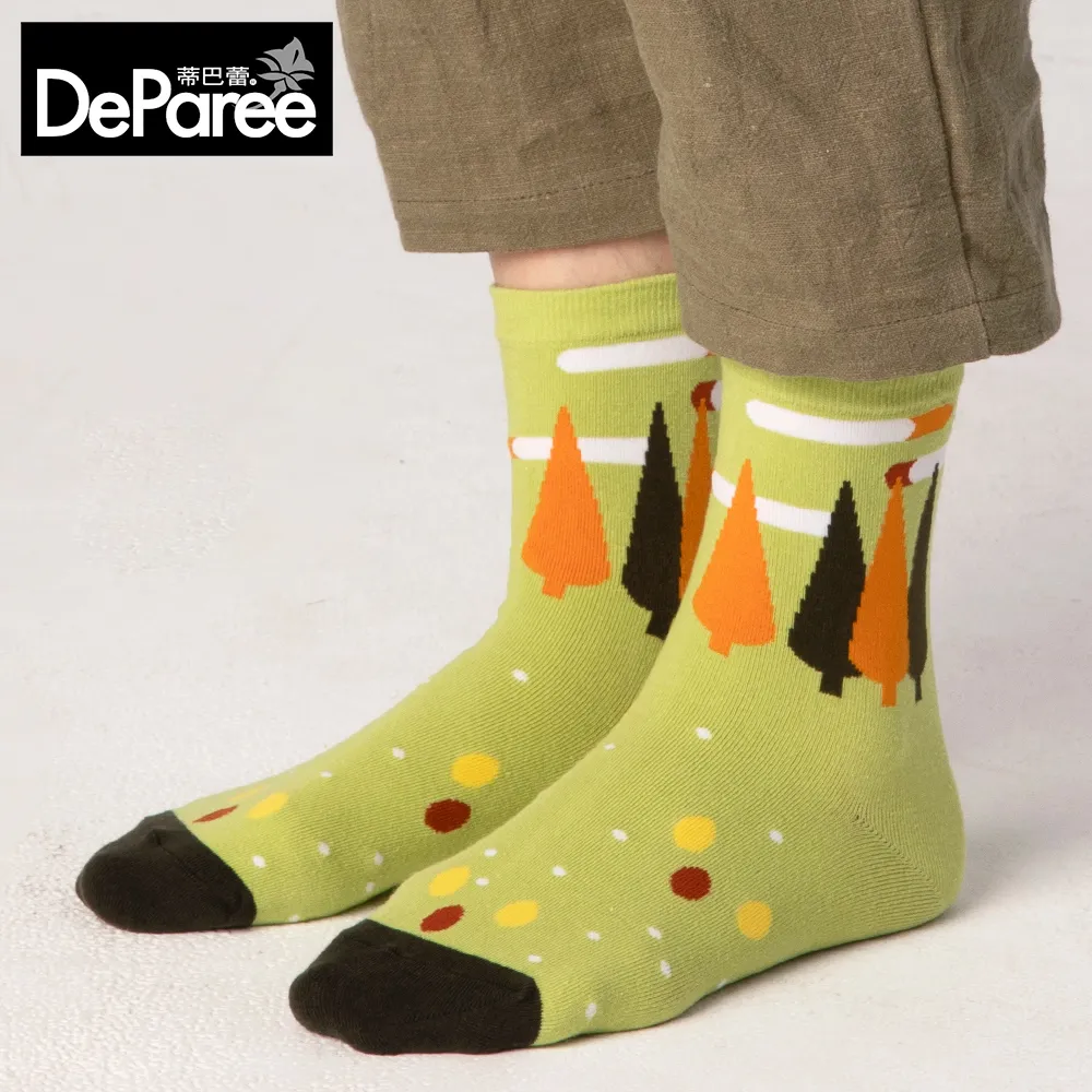 【蒂巴蕾】守護Collection棉襪-森林 青綠(台灣製/設計款襪子/穿搭) 歷史價格詳細信息