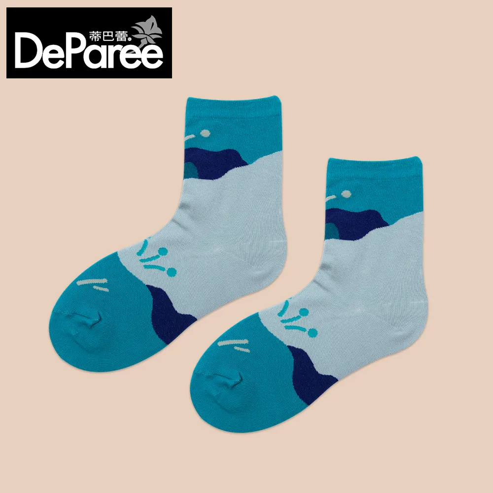 【蒂巴蕾】守護Collection棉襪-森林 青綠(台灣製/設計款襪子/穿搭) 歷史價格詳細信息