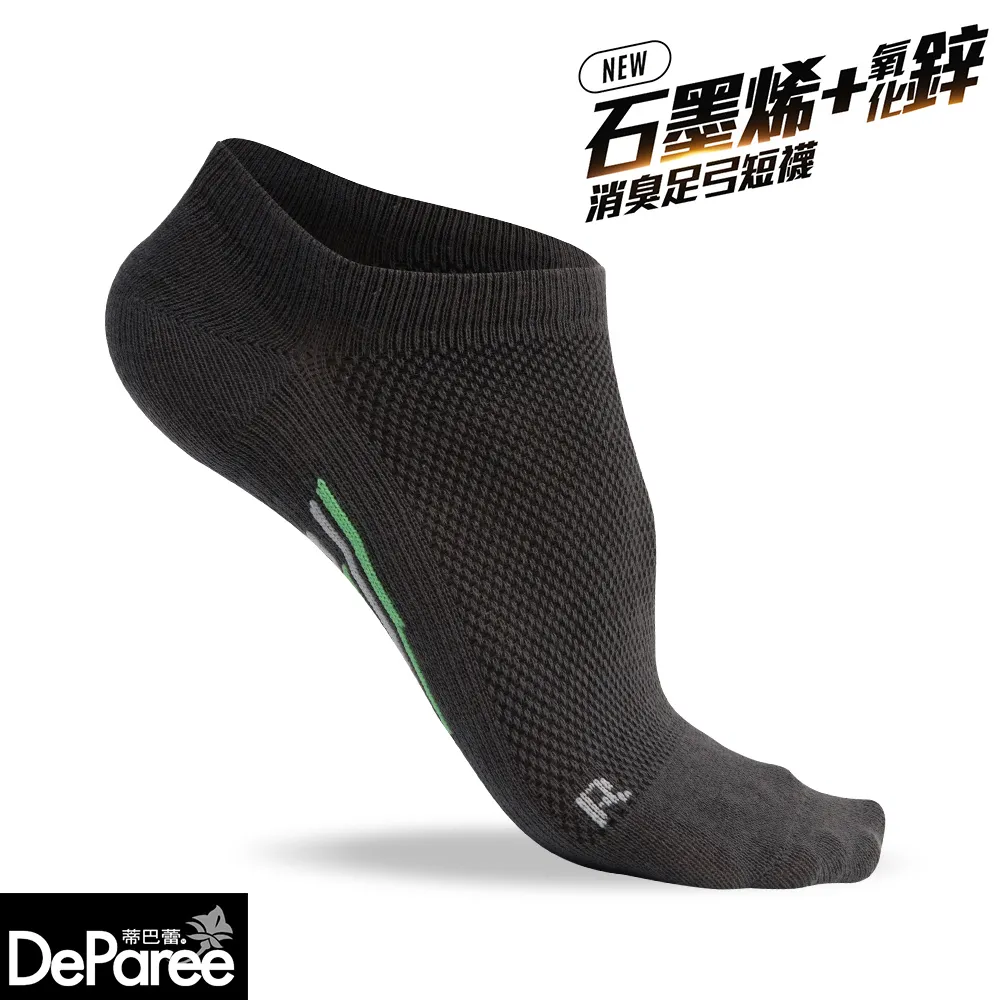 【蒂巴蕾】石墨烯氧化鋅消臭足弓踝襪(黃金比例)-黑色 歷史價格詳細信息