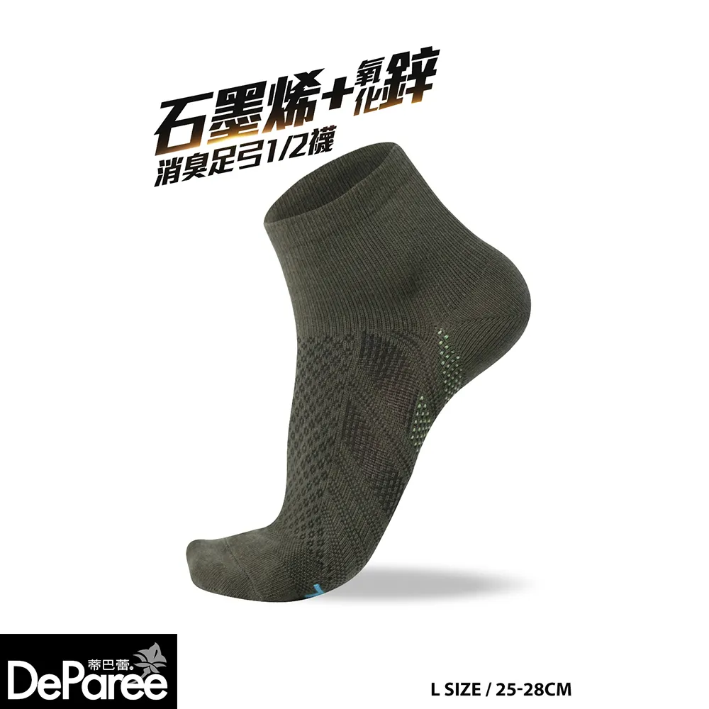 【蒂巴蕾】石墨烯+鋅消臭1/2襪6雙組-氧化鋅船型襪8雙組(運動襪/足弓支撐/除臭襪/男襪/女襪/透氣) 歷史價格詳細信息