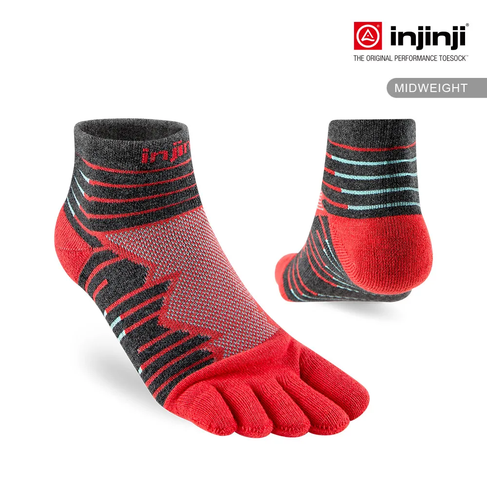 【injinji】Ultra Run終極系列五趾短襪 (火山紅) - NAA64 | 避震緩衝 推薦路跑用 慢跑馬拉松襪 歷史價格詳細信息