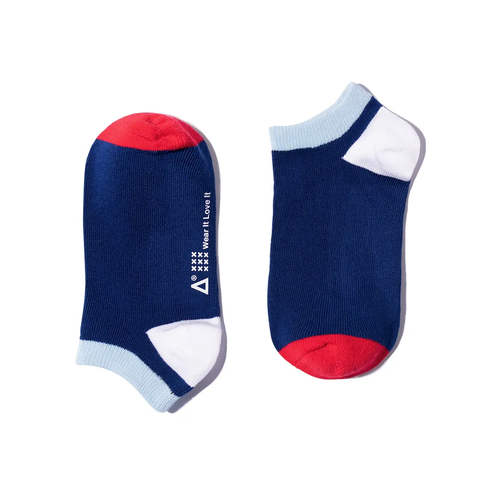 WARX除臭襪 玩色拼接中筒童襪-藍 歷史價格詳細信息