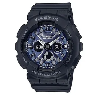 【CASIO】BABY-G 混搭金屬三眼搖滾甜美運動女錶-黑X藍面 BA-130-1A2 台灣卡西歐保固一年 歷史價格詳細信息