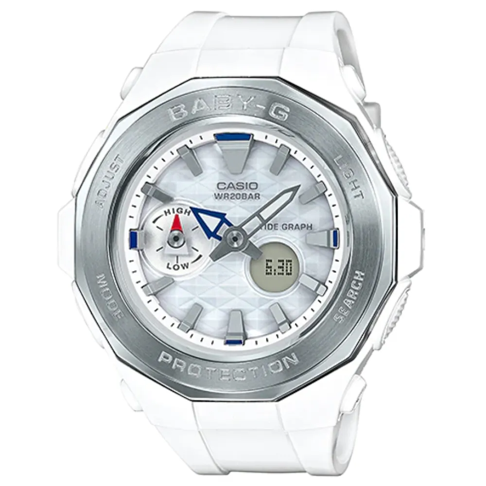 【CASIO】BABY-G 海灘概念風格休閒運動錶 藍X黑框 BGA-225G-2A 台灣卡西歐保固一年 歷史價格詳細信息