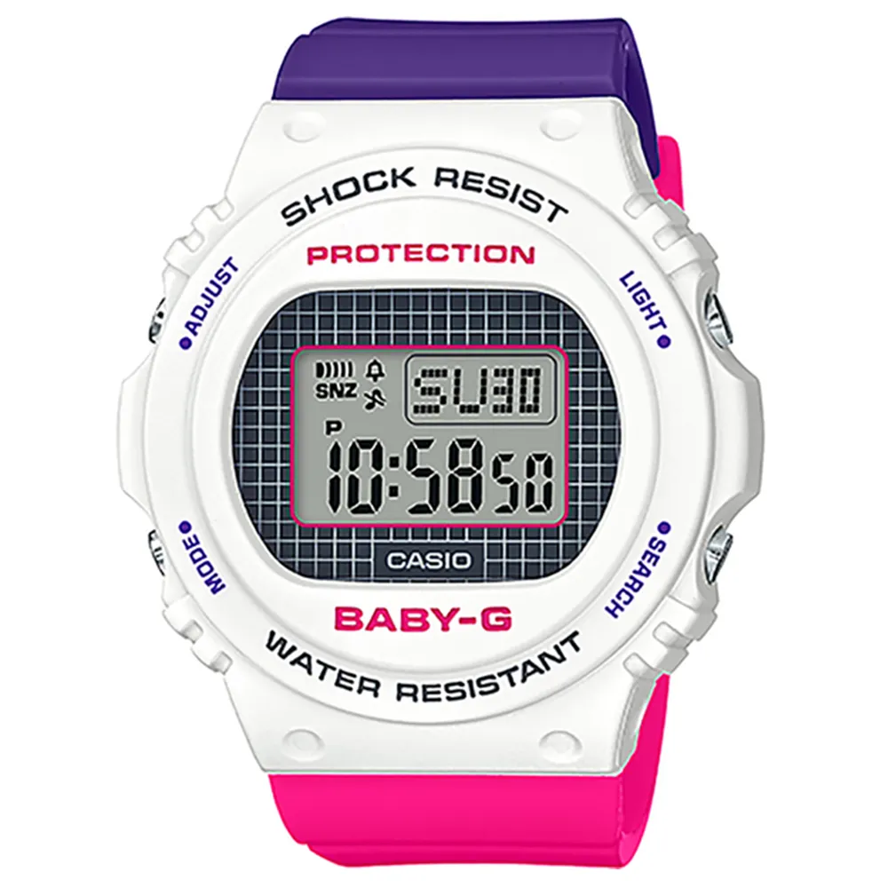 CASIO  BABY-G 25週年經典90年代復古撞色設計運動錶 (BGD-560THB-7) 歷史價格詳細信息